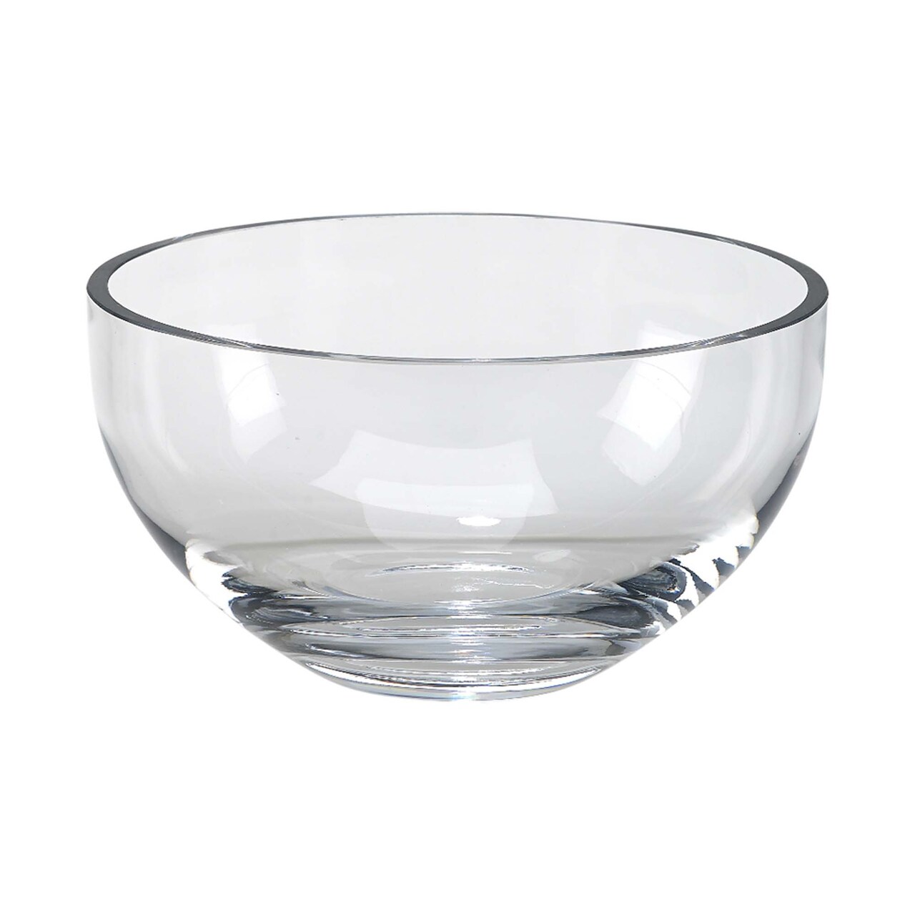 Contemporary Home Living 7" Optic Crystal Lead-Free Simon Salad Bowl